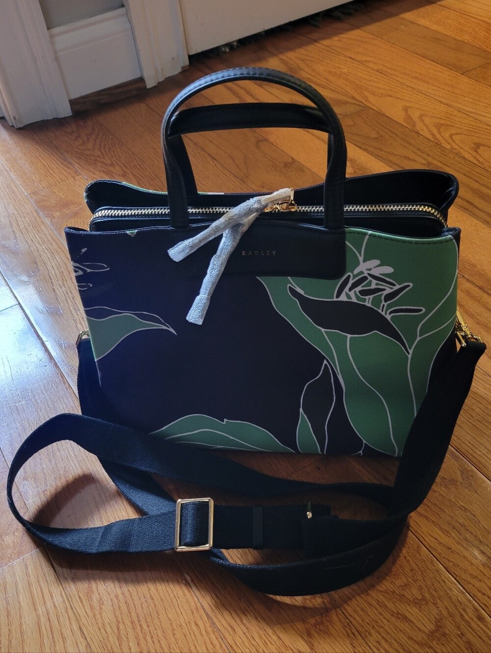 NWOT Radley London Southwell Gardens Floral Medium Zip Top Grab Bag